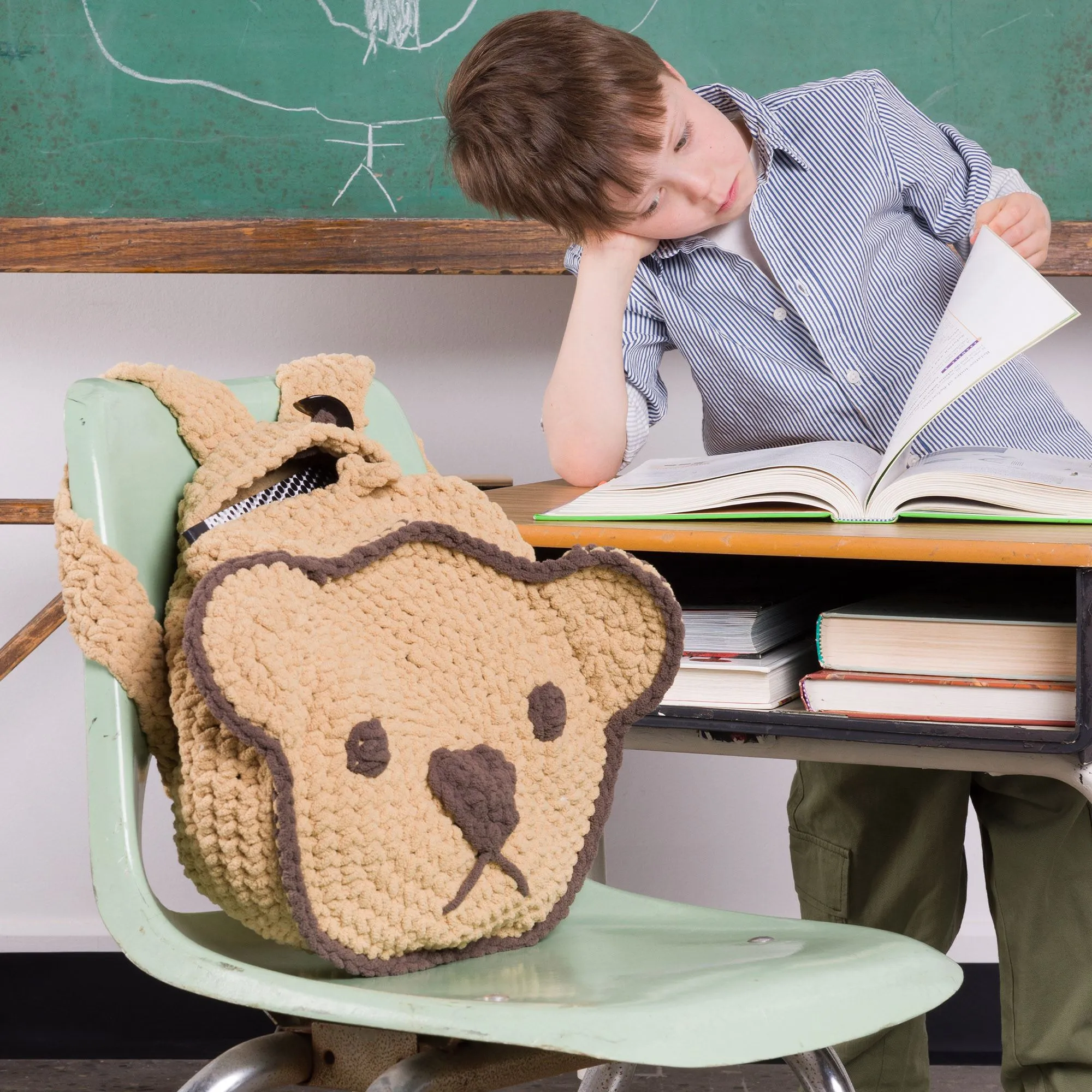 Bernat Crochet Bear-y Cute Backpack