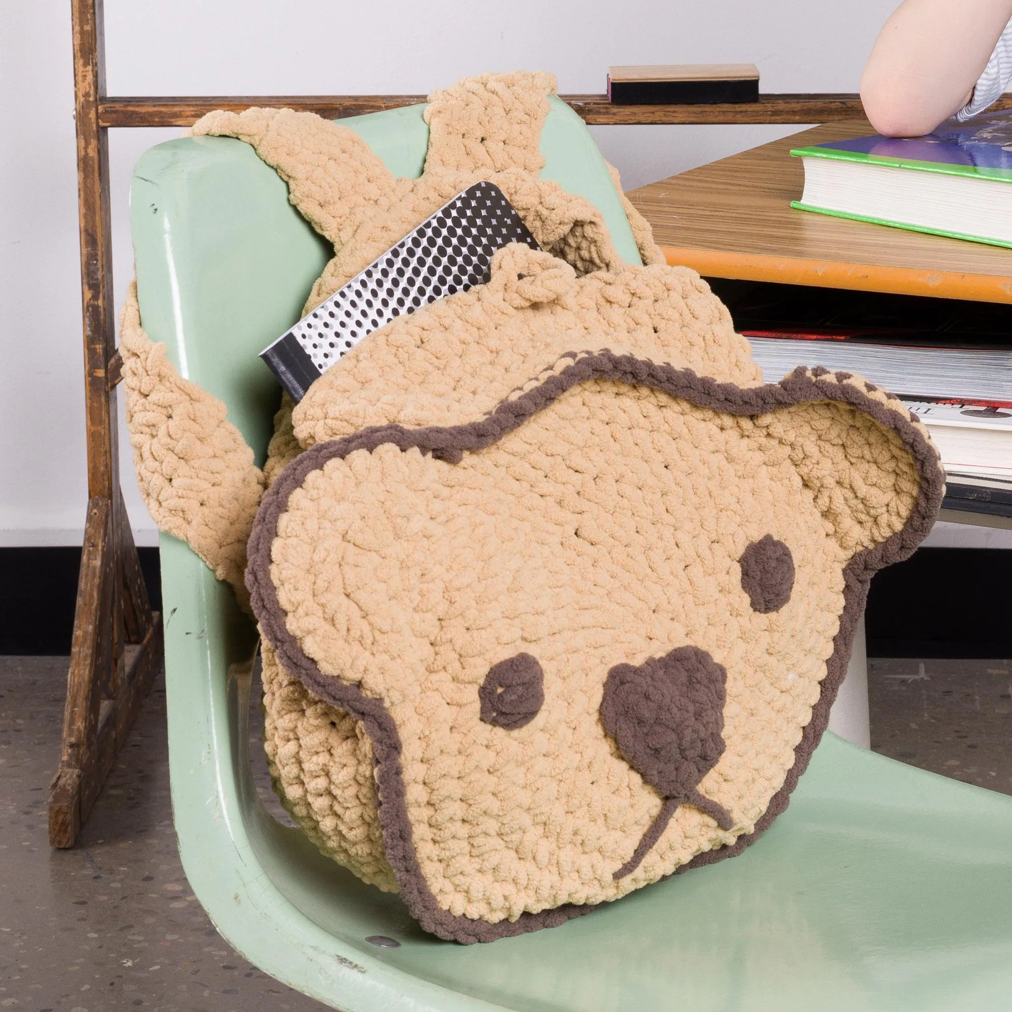 Bernat Crochet Bear-y Cute Backpack