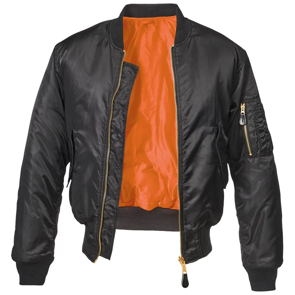 Brandit MA1 Bomber Flight Jacket Black