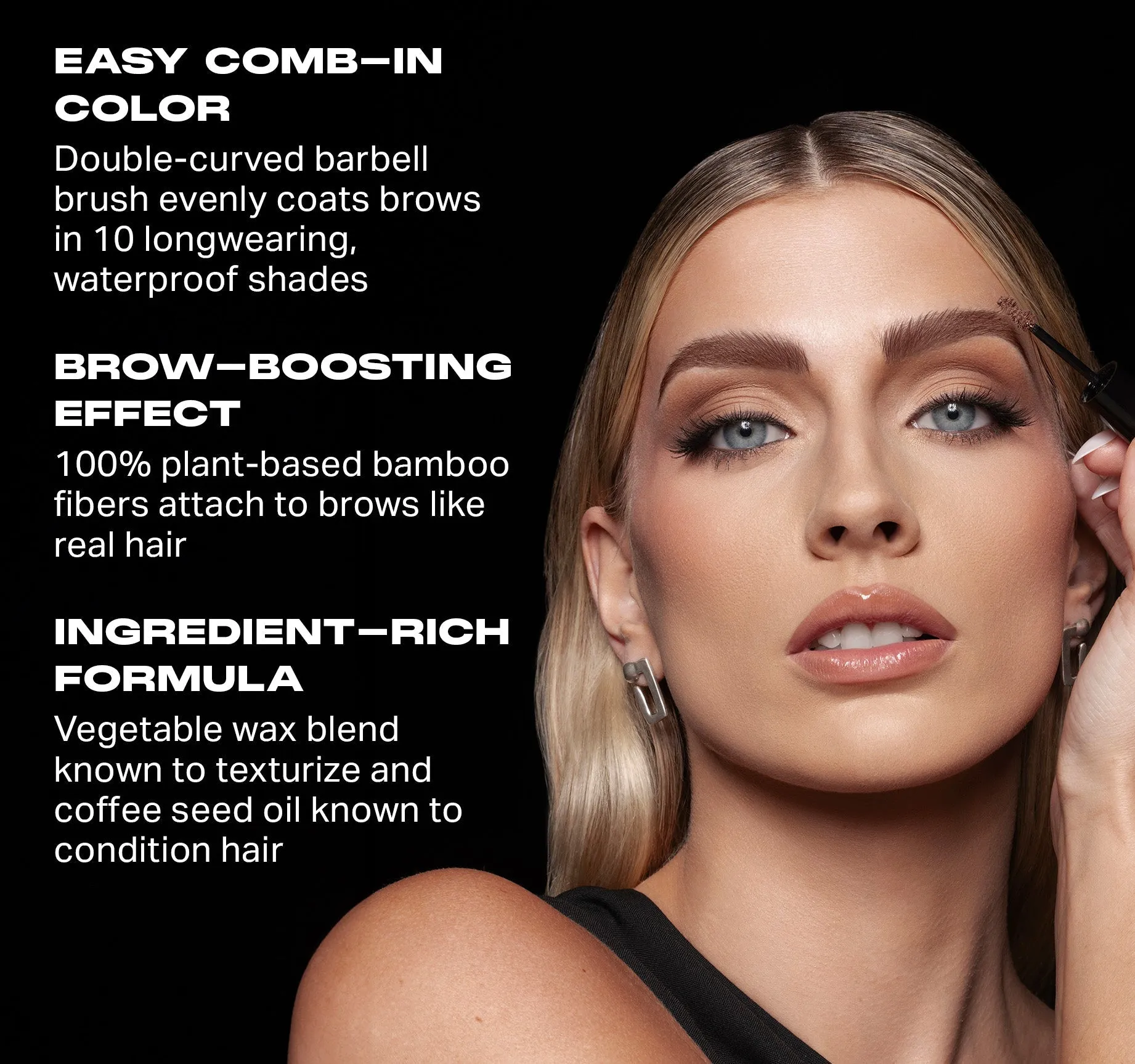 Brow Tease Fiber-Infused Volumizing Mousse - Cold Brew