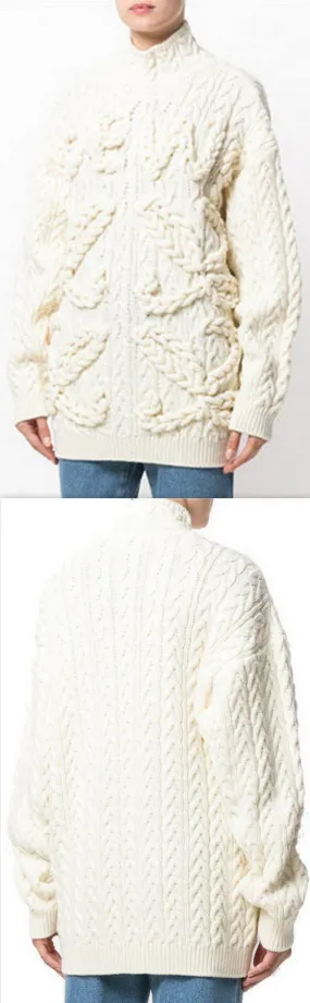 Cable Knit Wool Jumper