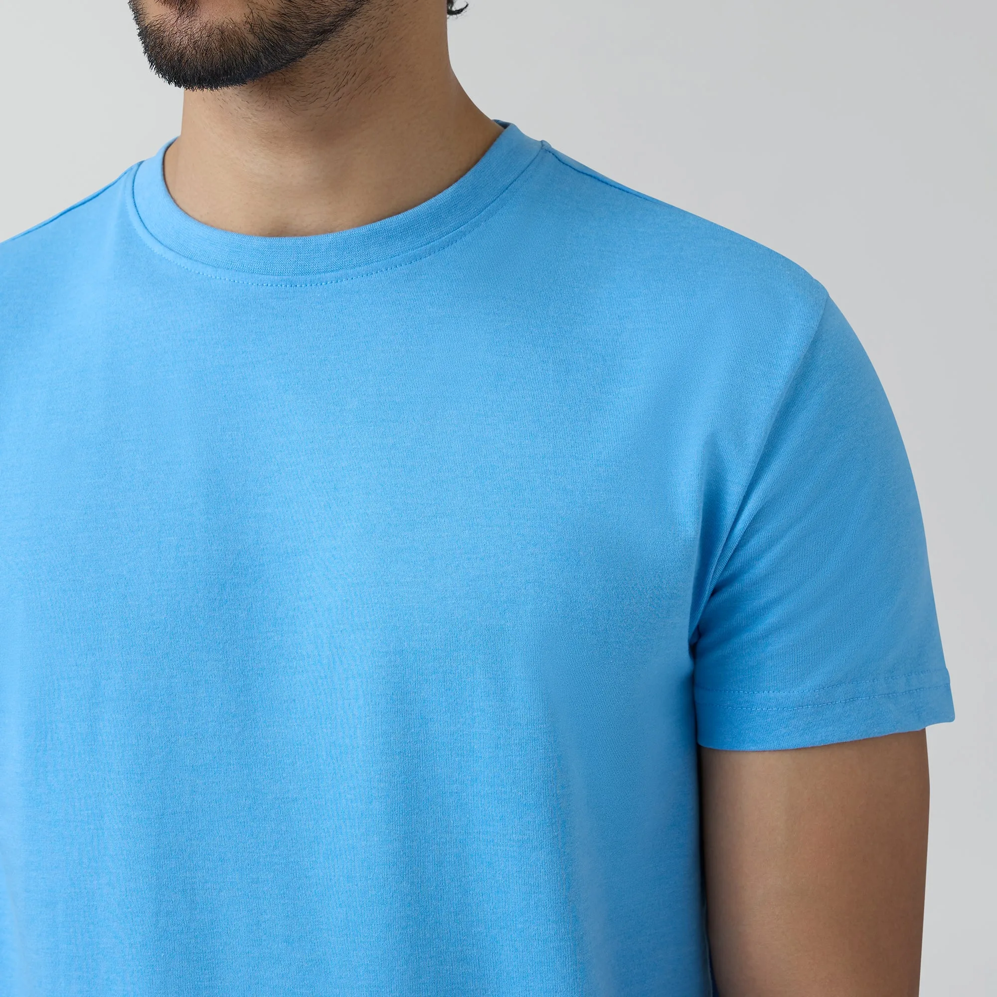 Code Cotton Rich T-shirts Azure Blue