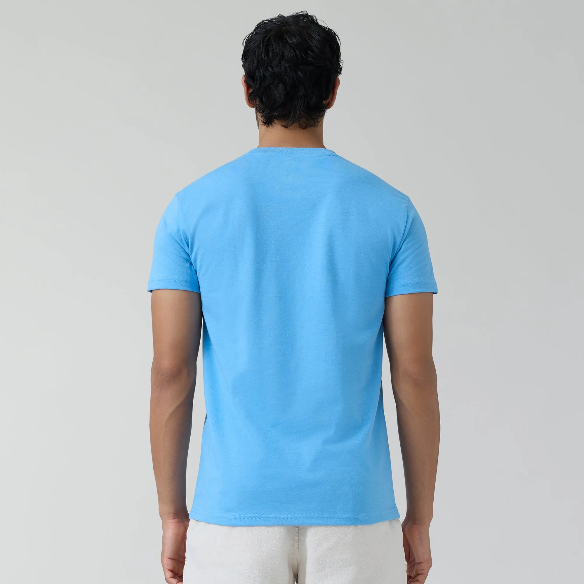 Code Cotton Rich T-shirts Azure Blue