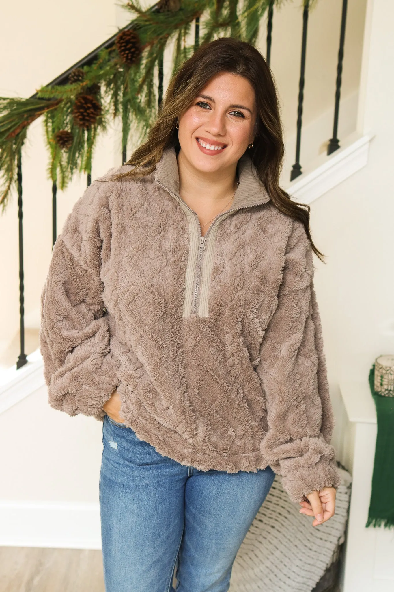 Cozy Me Up Fuzzy Pullover