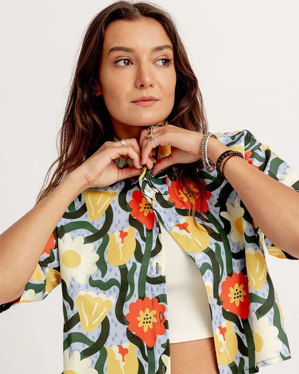 Fleur Cropped Shirt