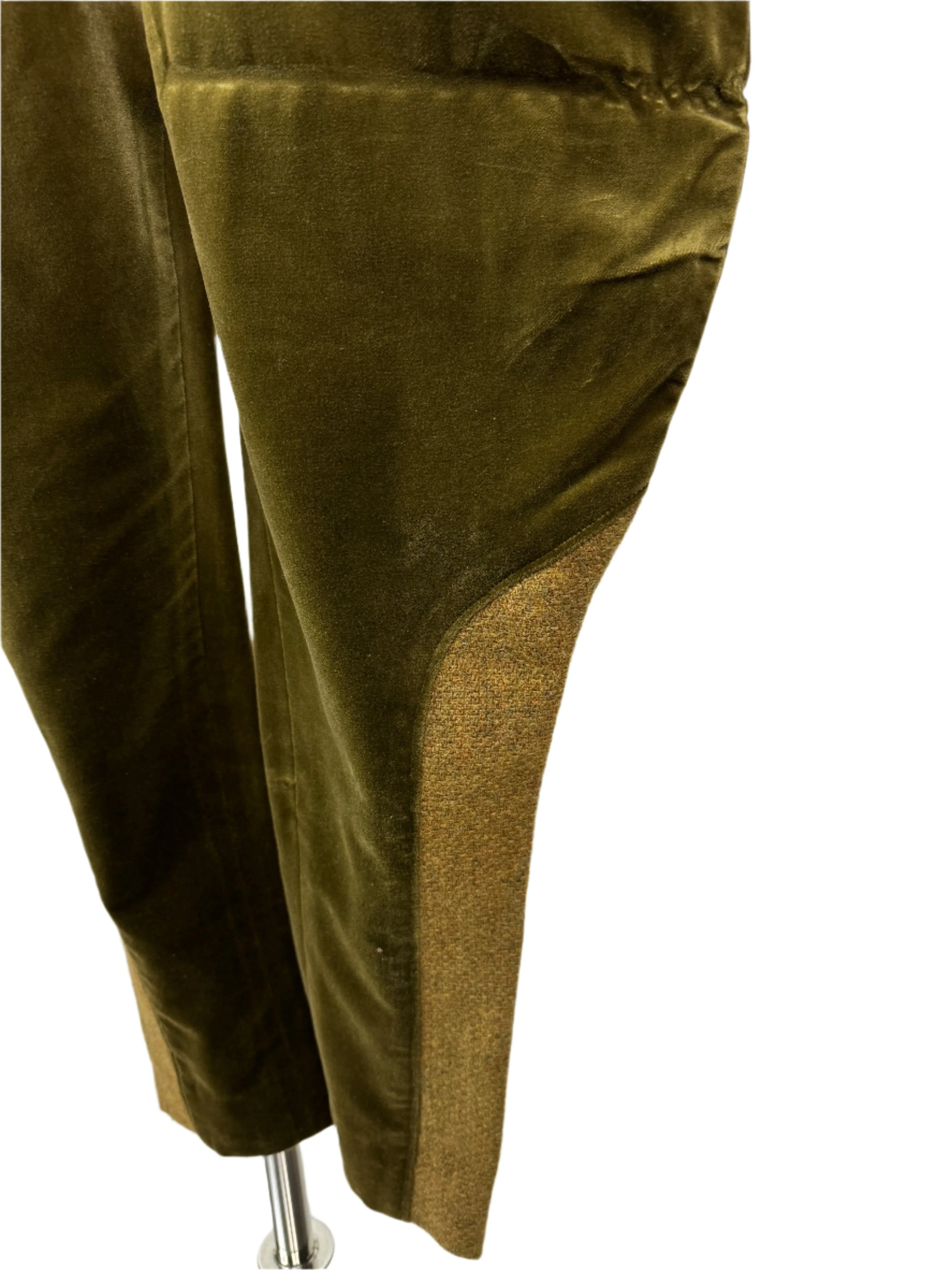 Green Velour Classic Jodhpurs 1950s