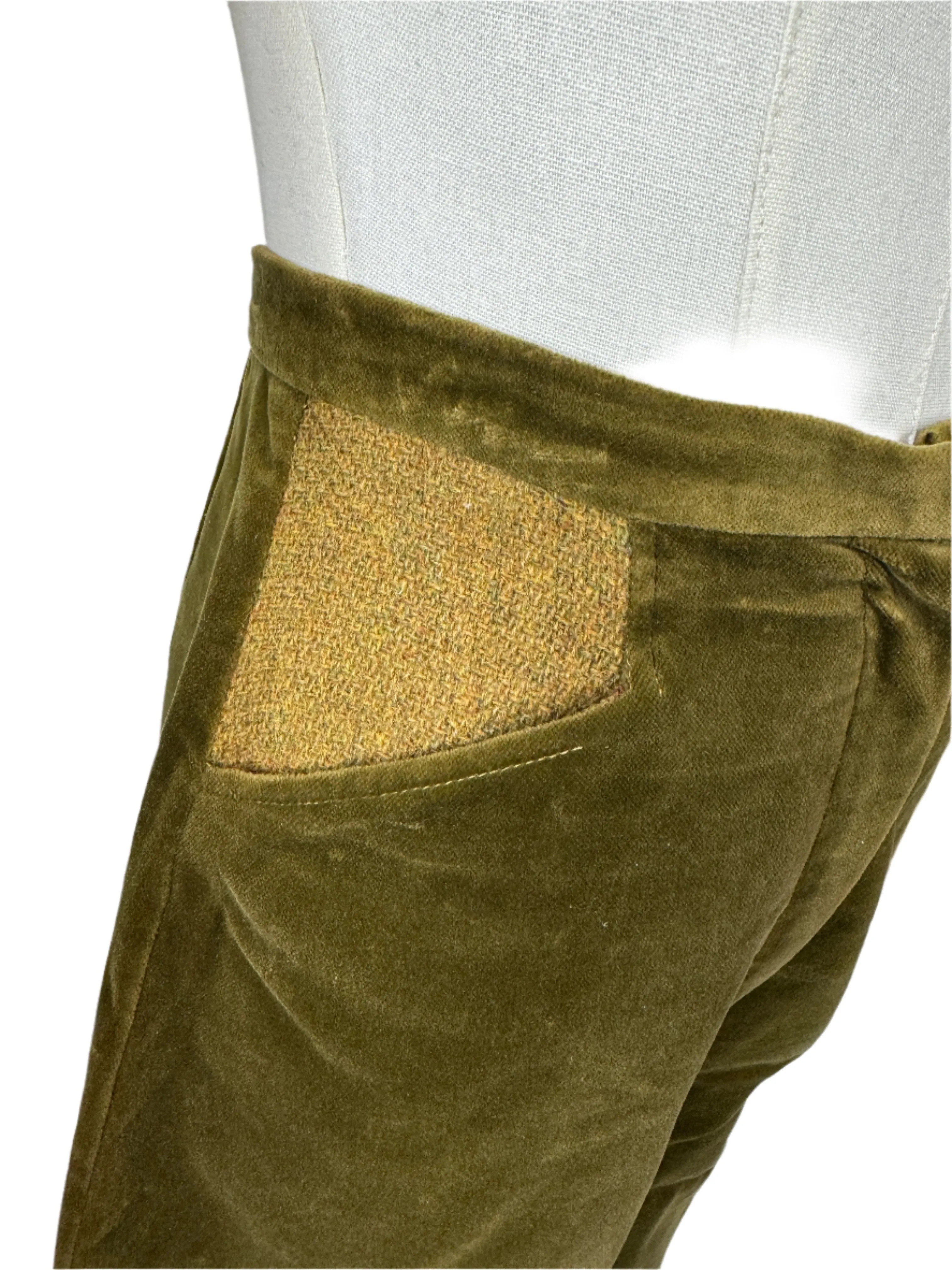 Green Velour Classic Jodhpurs 1950s