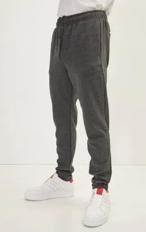 Hidden Drawstring Relaxed Pants - Anthracite