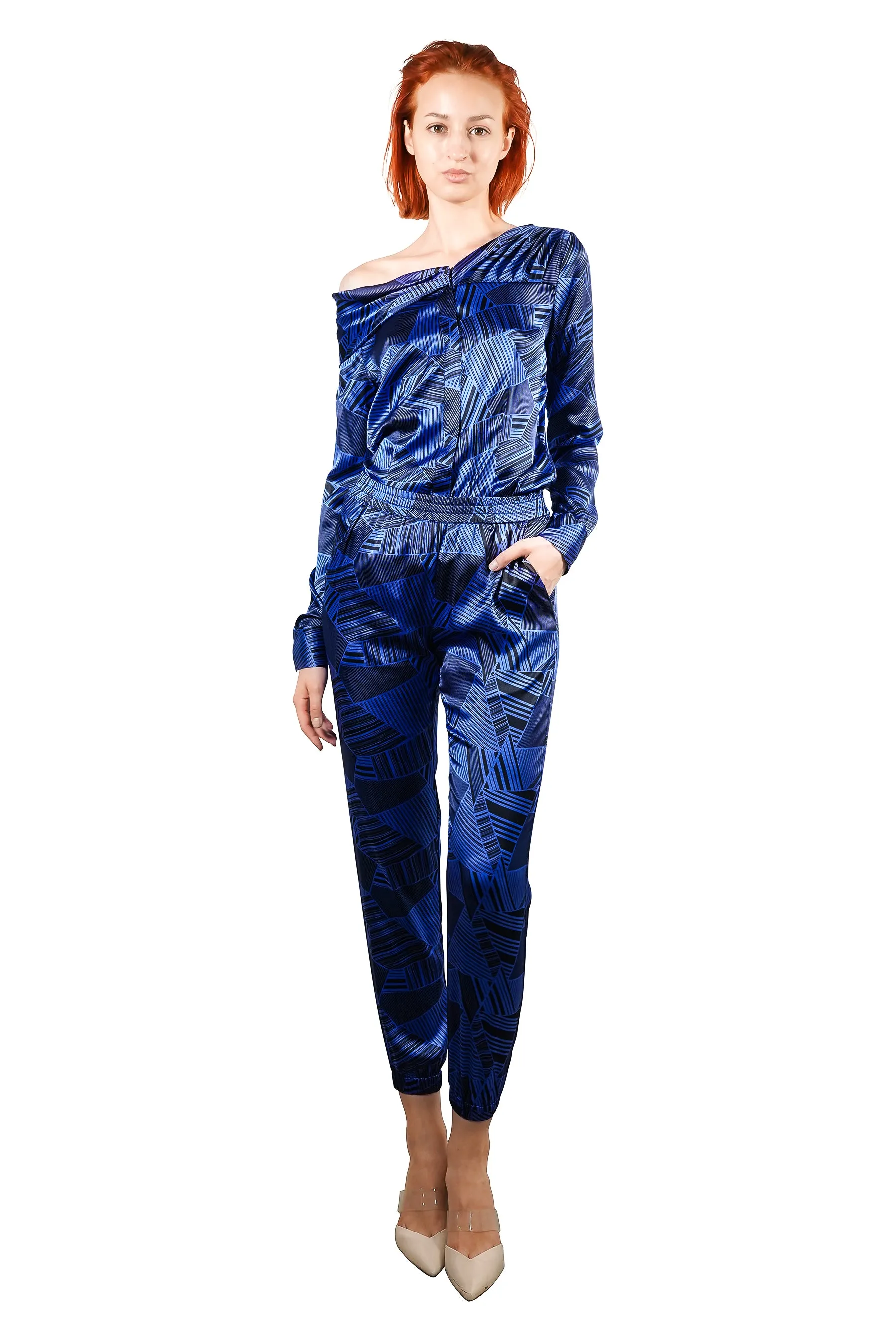 Kelley Silk Track Pants (Print)