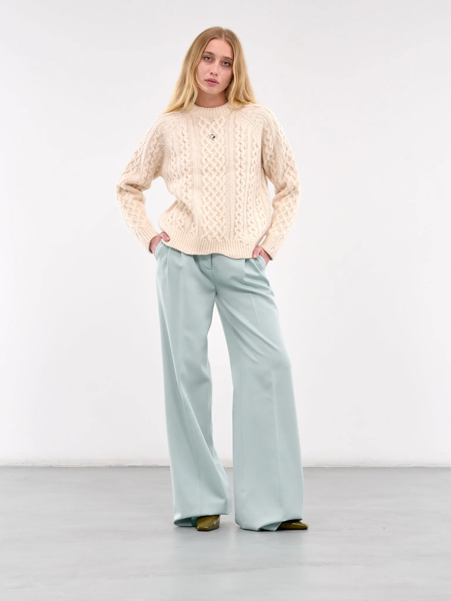 Knitted Sweater (COPML128Y3008-BEIGE)