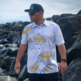 LEHUA ALOHA SHIRT GOLD