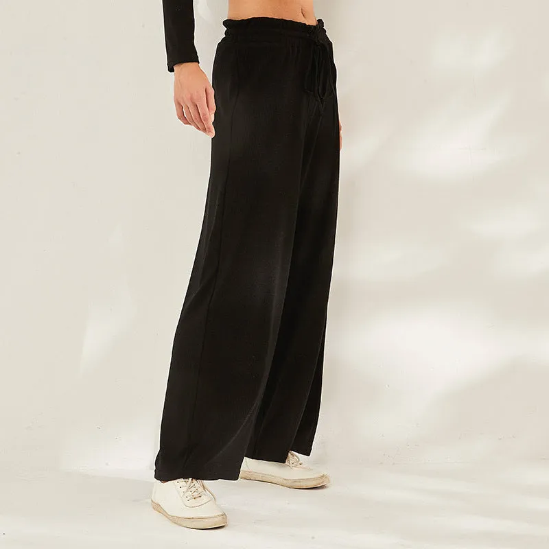 Loose Sports Casual Sports Pants Women Yoga Outdoor Straight Sports Wide-Leg Pants Quick-Dry Pants