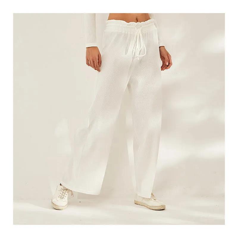 Loose Sports Casual Sports Pants Women Yoga Outdoor Straight Sports Wide-Leg Pants Quick-Dry Pants