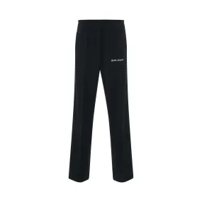 Loose Track Pants in Black/White