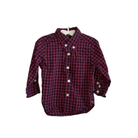 LS Collared Checkered Button Down