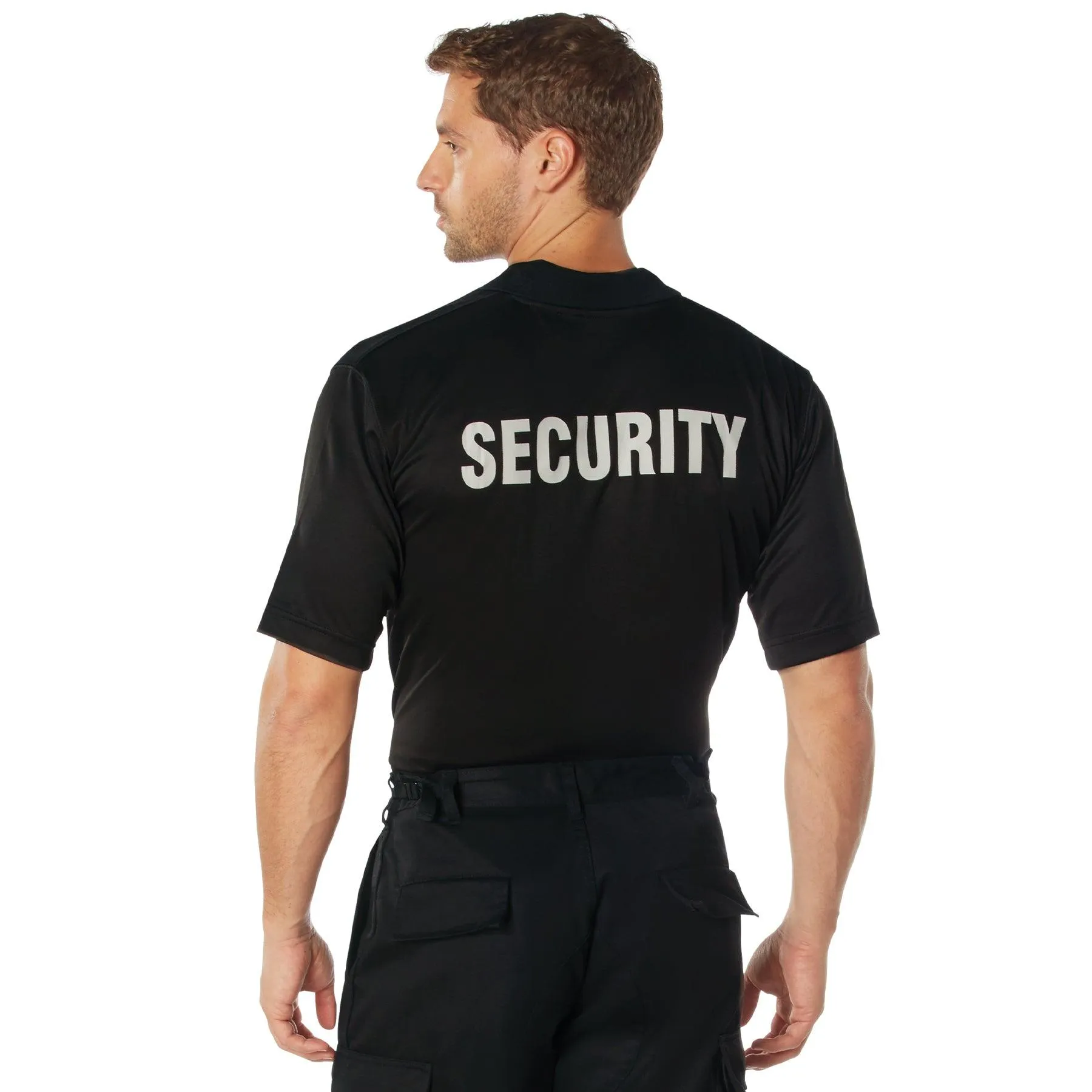 Moisture Wicking Security Polo Shirt With Badge