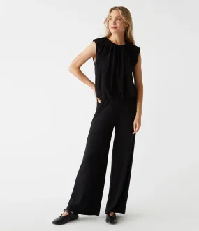 Ozzie Wide Leg Pant | Black