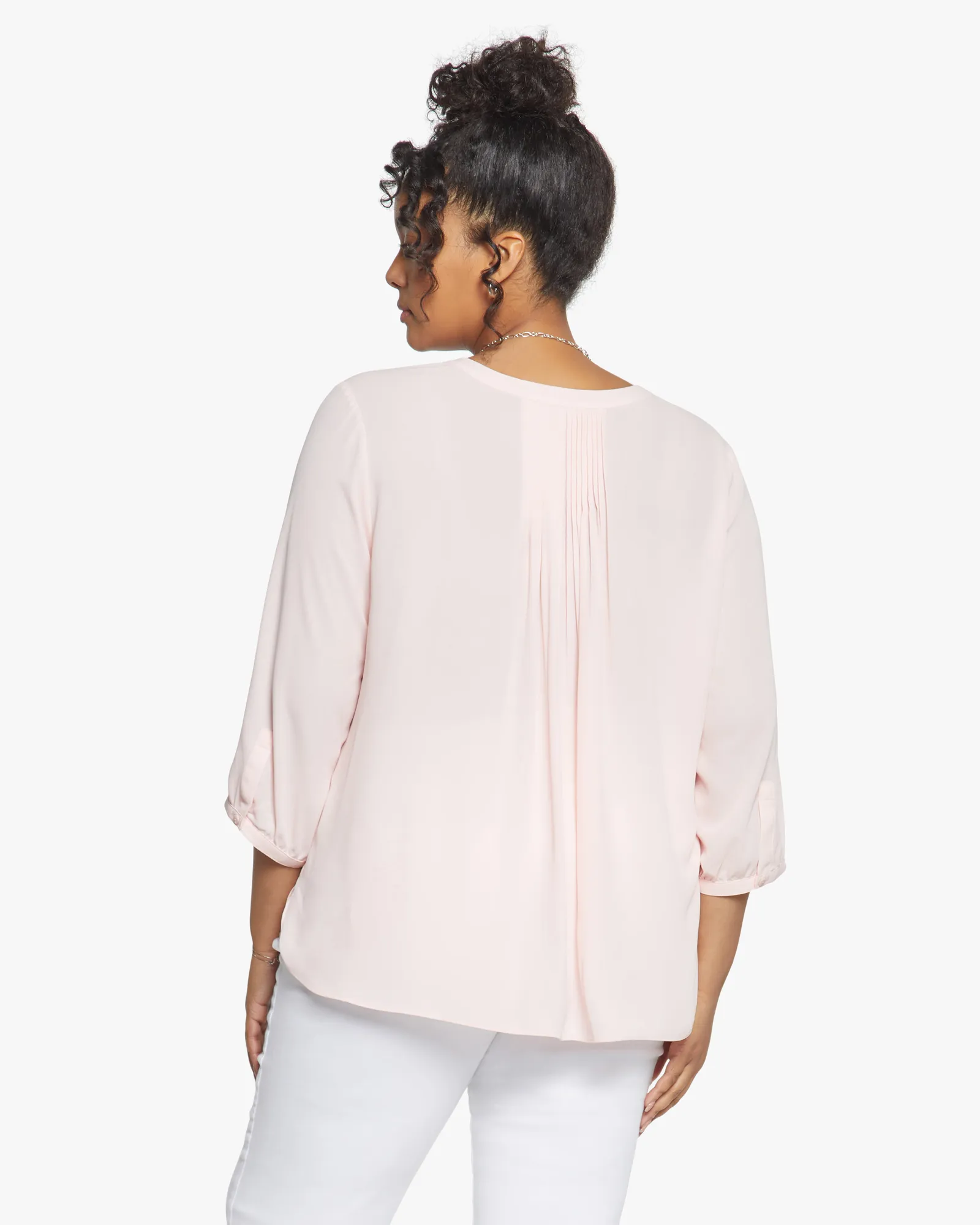 Pintuck Blouse | Carnation