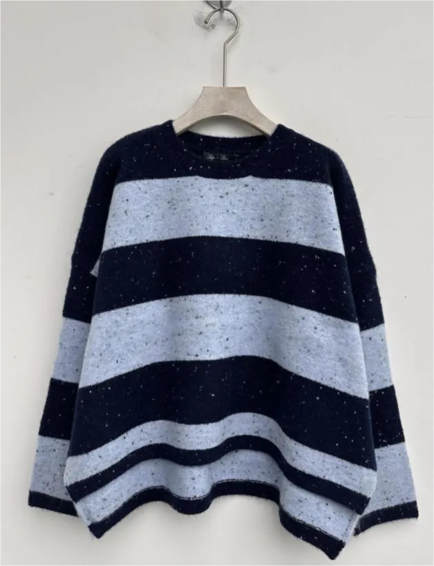 RAVIAN WIDE STRIPED SWEATER