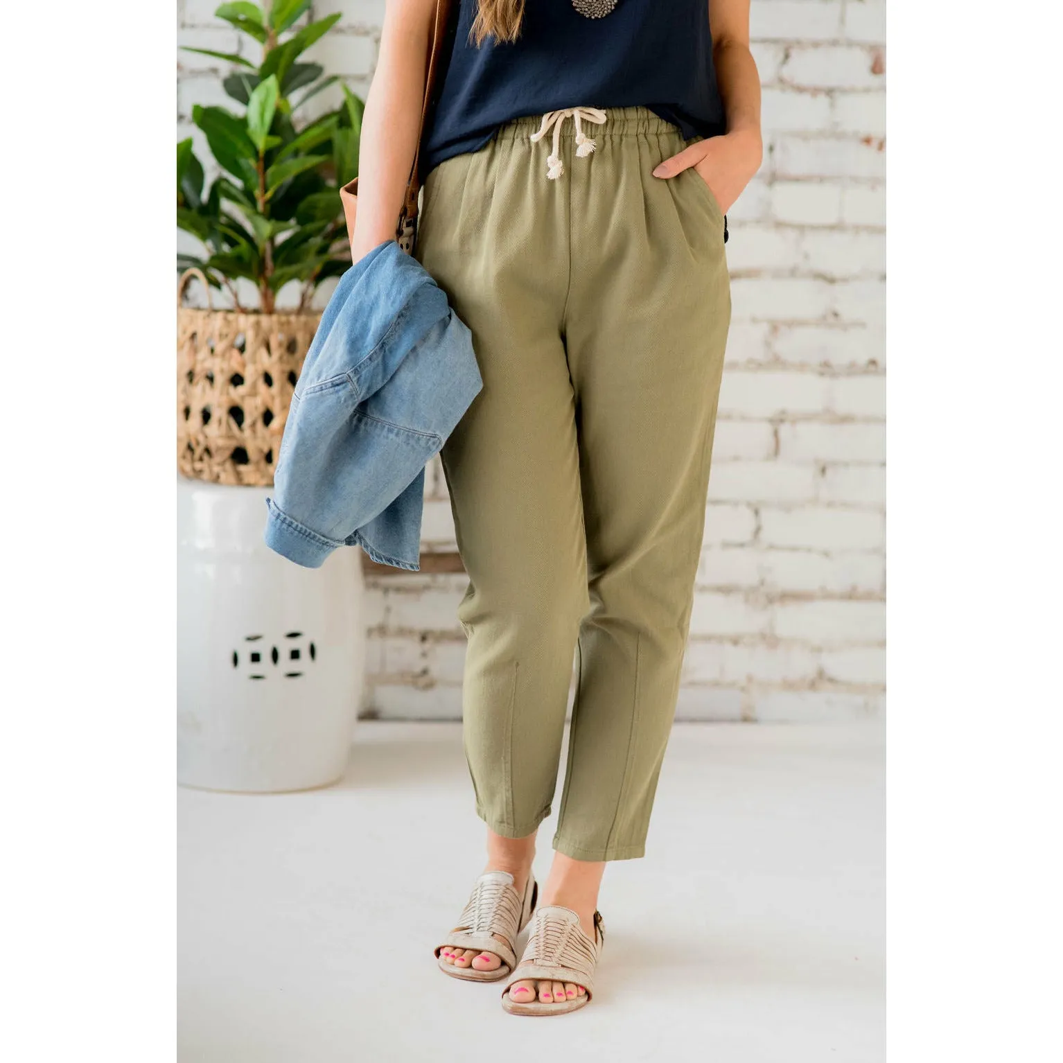 Relaxed Drawstring Detailed Bottom Pants