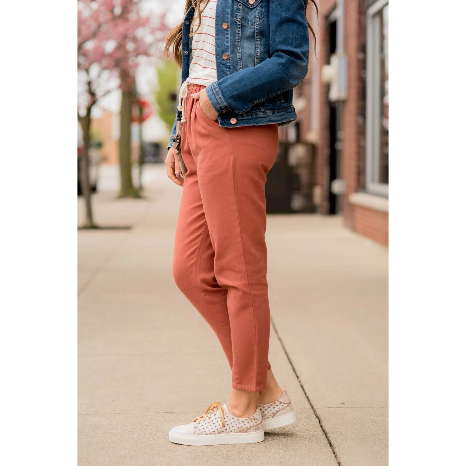 Relaxed Drawstring Detailed Bottom Pants