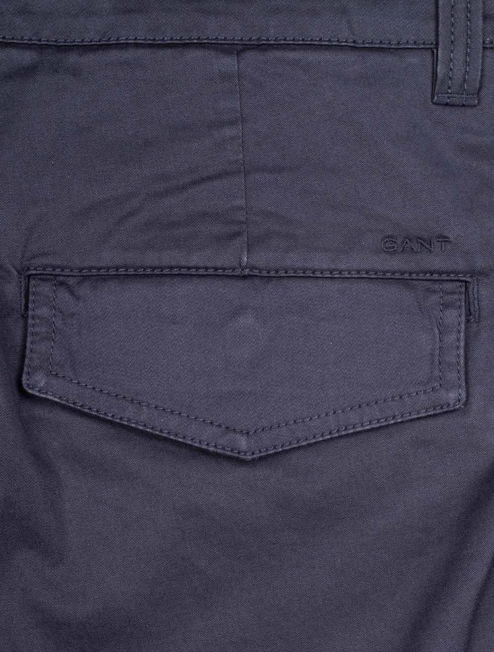 Relaxed Fit Twill Cargo Shorts Marine