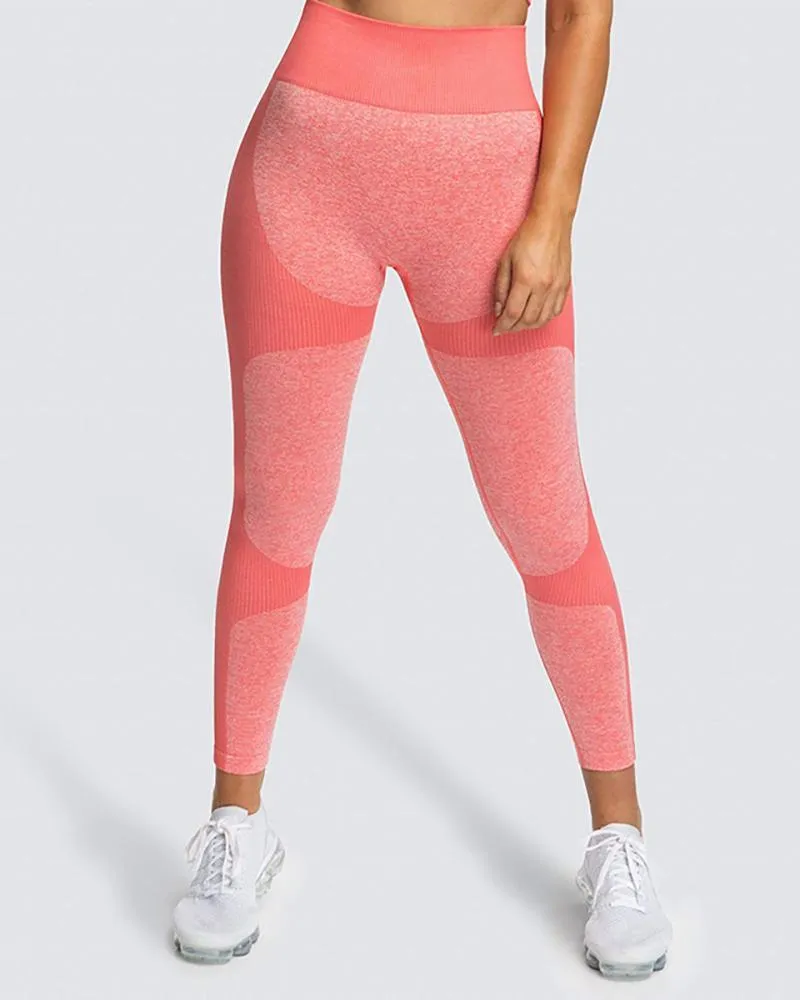 Seamless High Waisted Yoga Pants Tummy Control Booty Leggings