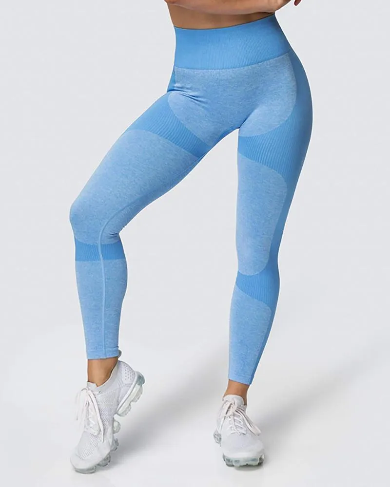 Seamless High Waisted Yoga Pants Tummy Control Booty Leggings