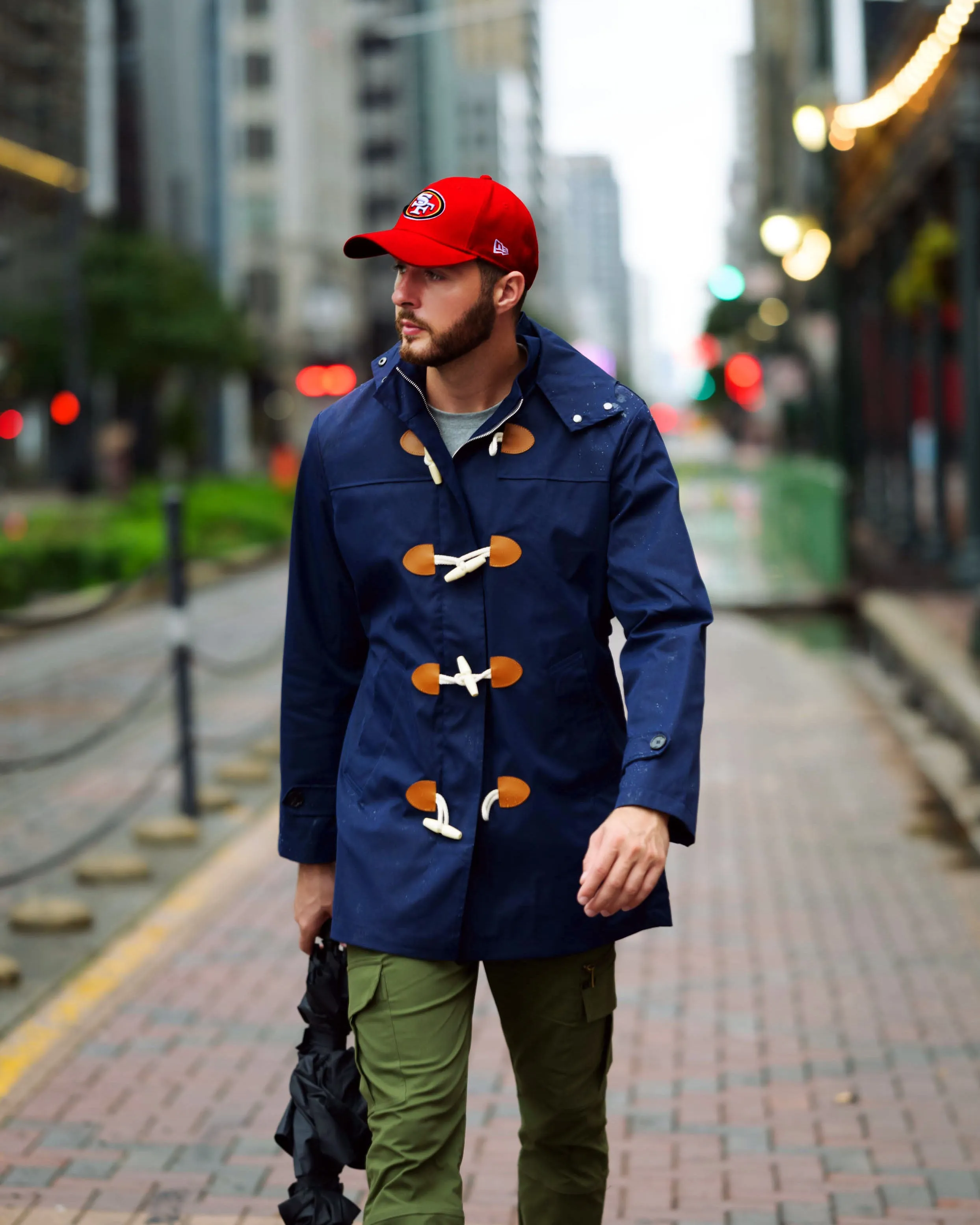 SG Toggle Raincoat - Navy