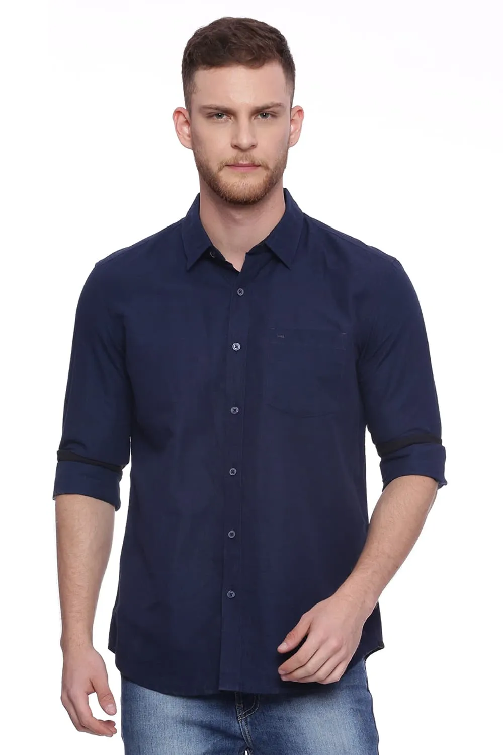 Slim Fit Cotton Linen Shirt