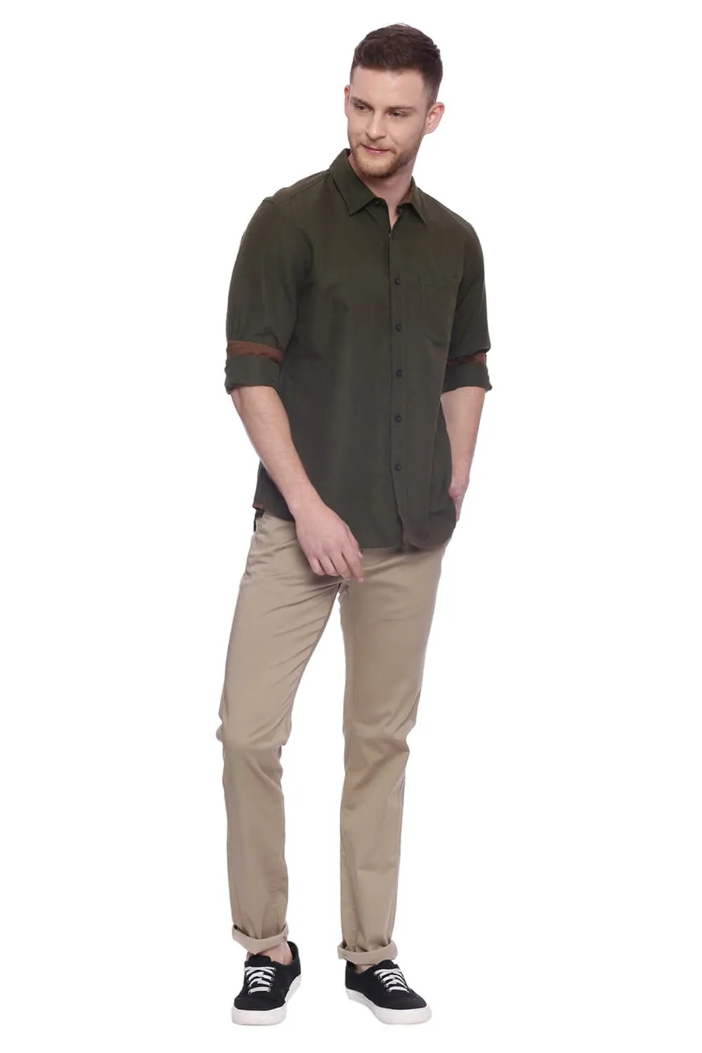 Slim Fit Cotton Linen Shirt