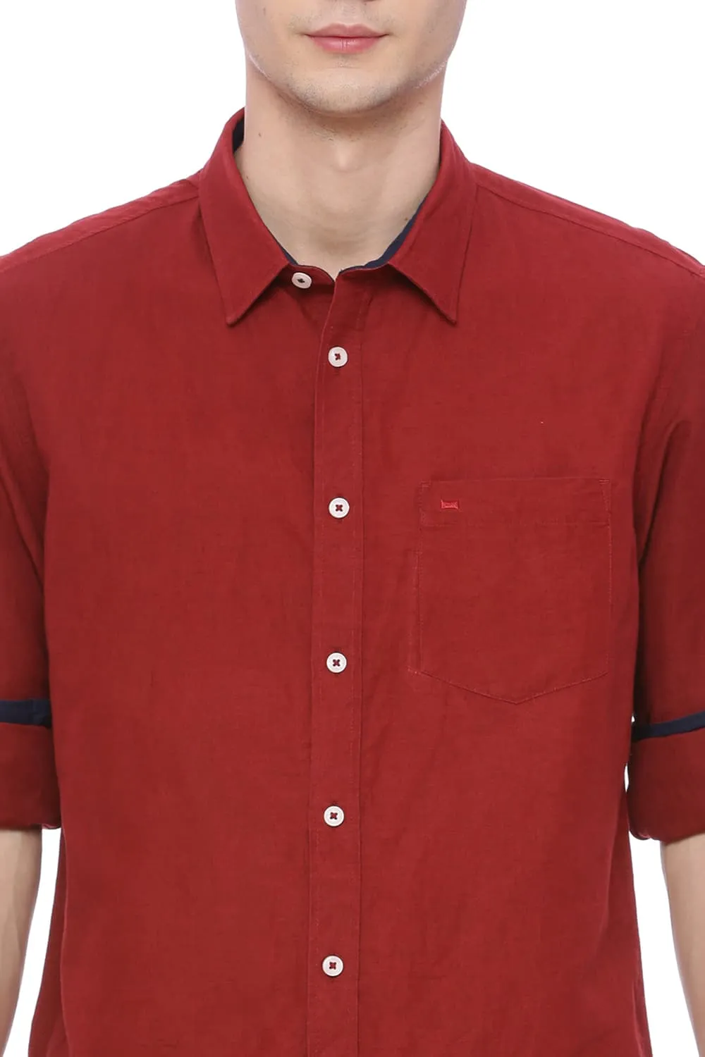 Slim Fit Cotton Linen Shirt