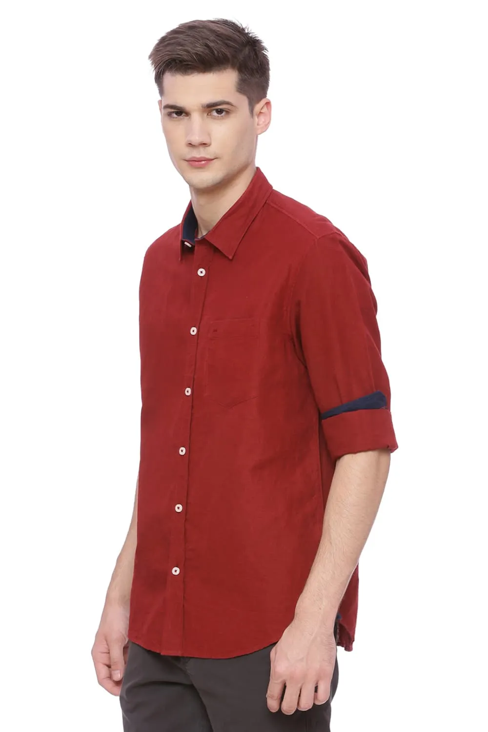 Slim Fit Cotton Linen Shirt