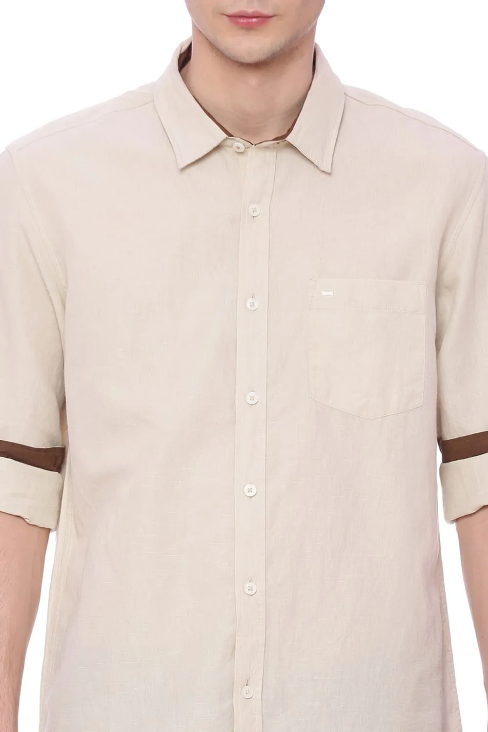 Slim Fit Cotton Linen Shirt