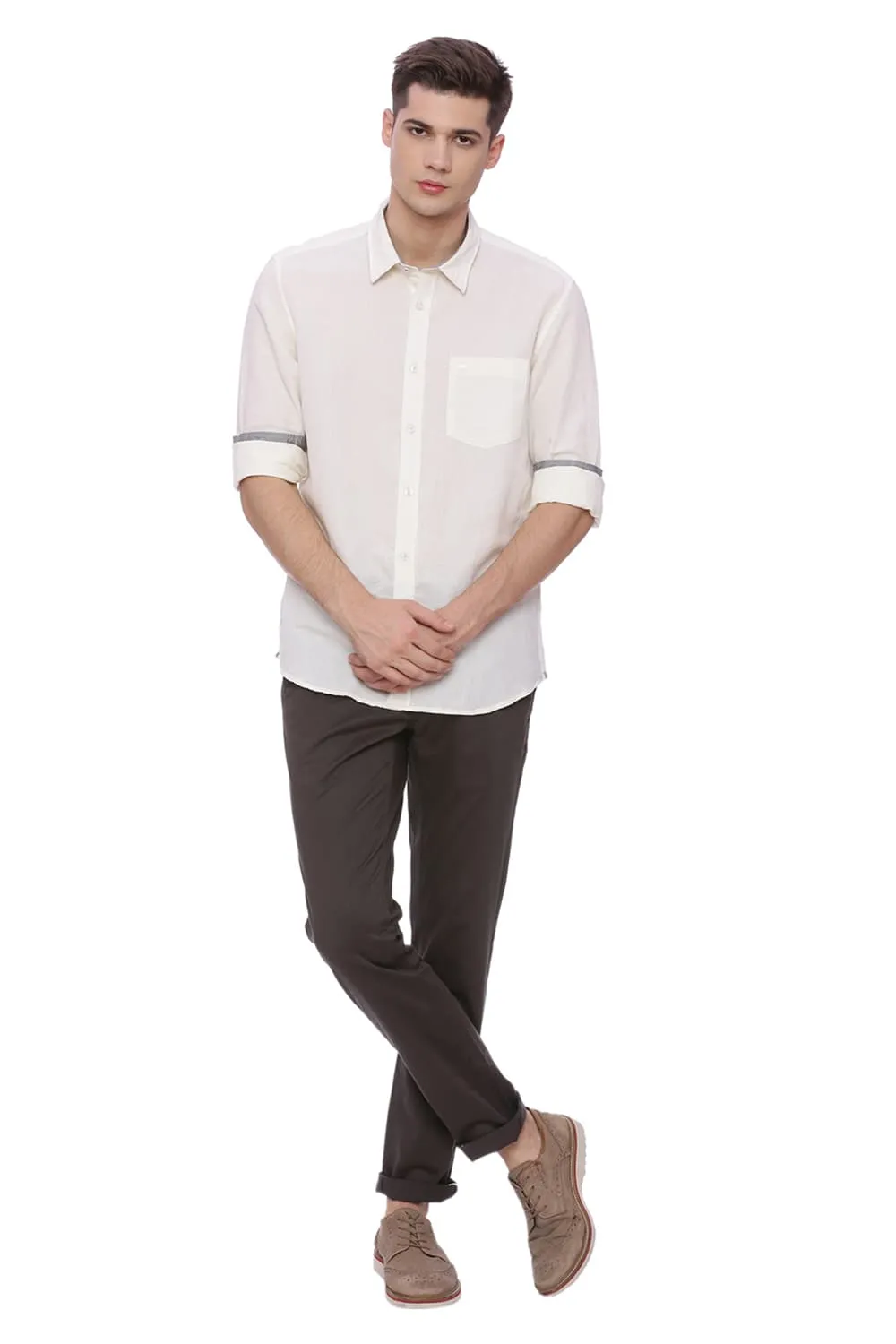 Slim Fit Cotton Linen Shirt