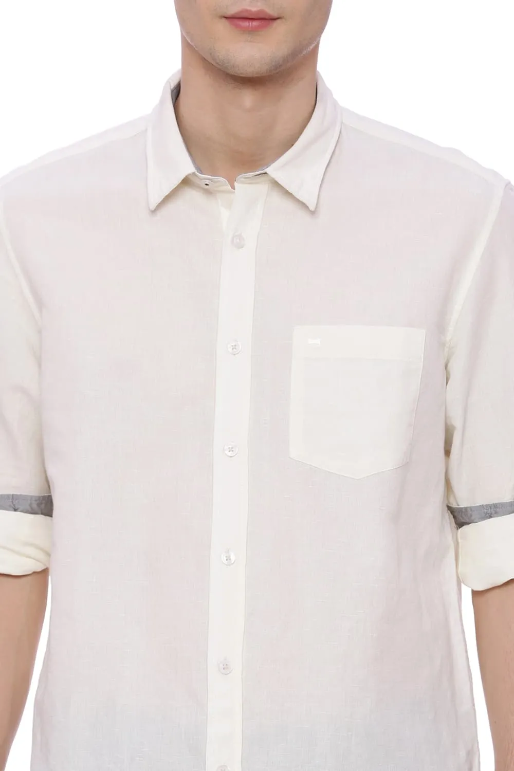 Slim Fit Cotton Linen Shirt