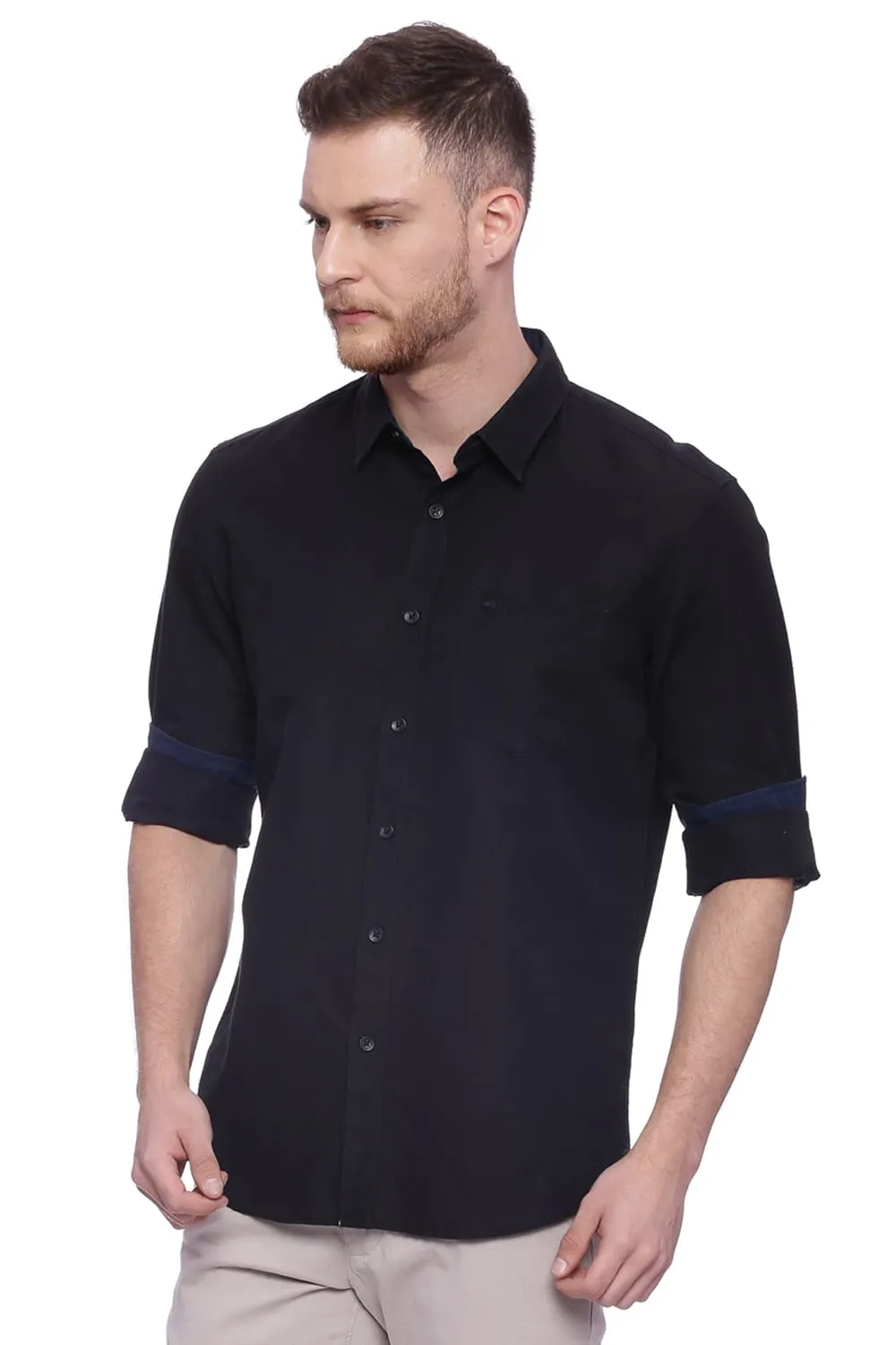 Slim Fit Cotton Linen Shirt