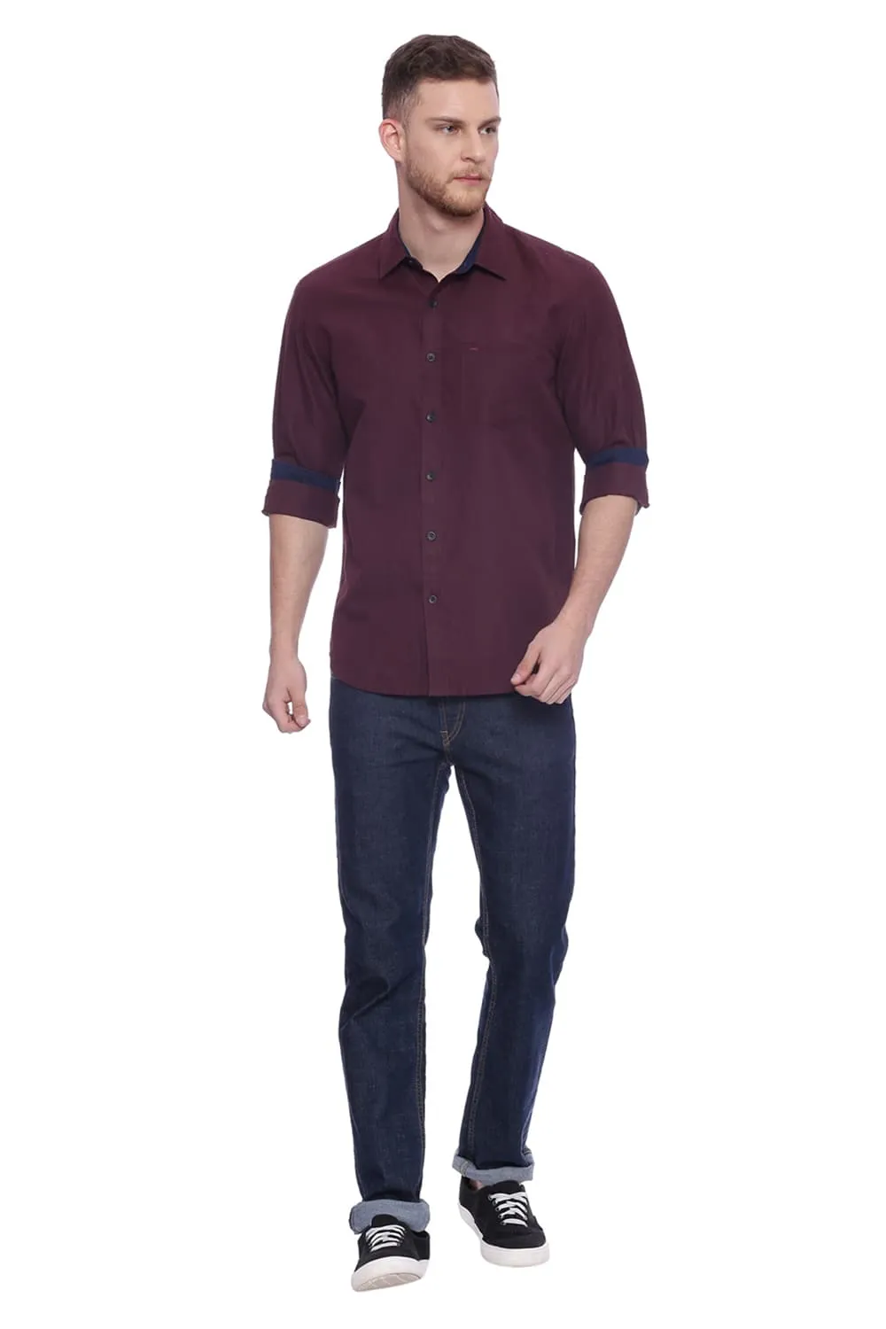 Slim Fit Cotton Linen Shirt