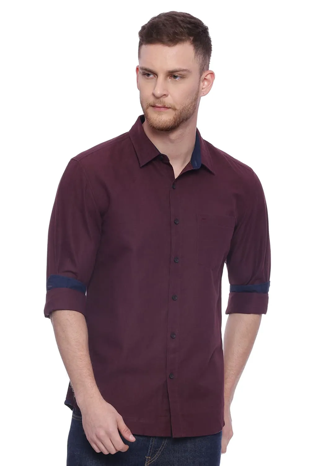 Slim Fit Cotton Linen Shirt