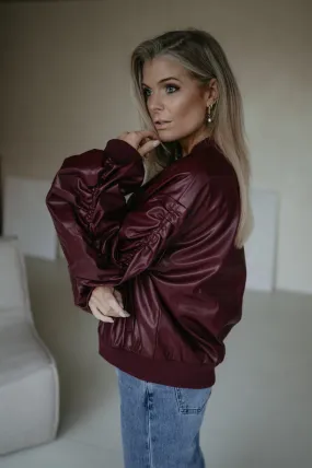 Tradurre bomber jacket I Burgundy